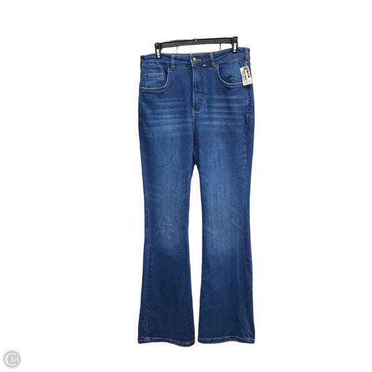 Jeans Straight By Pilcro In Blue Denim, Size: 8