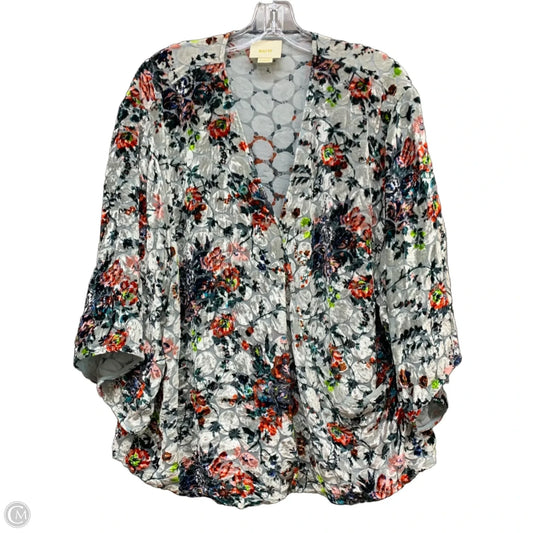 Top Short Sleeve By Maeve In Multi-colored, Size: Xl