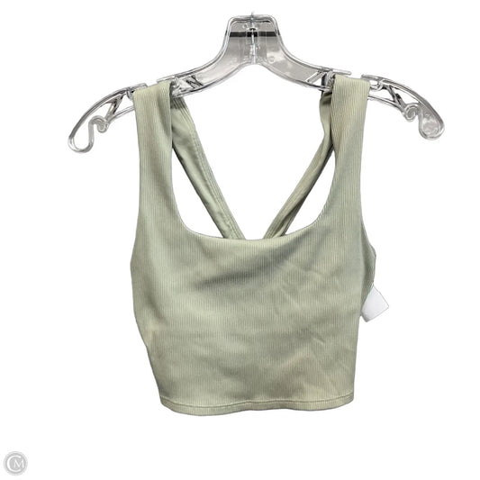 Athletic Bra By Alo In Green, Size: Xs