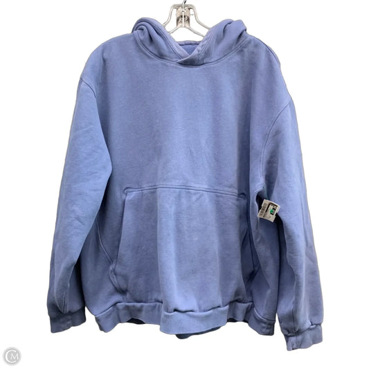 Sweatshirt Hoodie By Lululemon In Blue, Size: Xxl