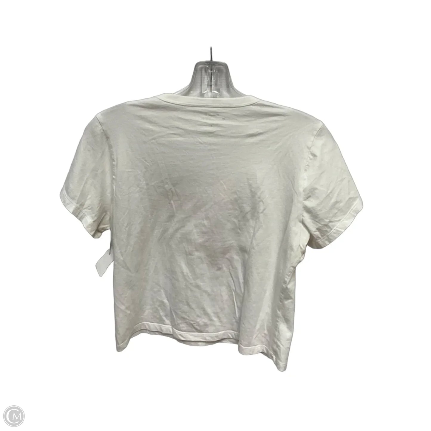 Top Short Sleeve By Abercrombie And Fitch In White, Size: S