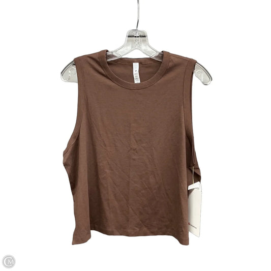 Athletic Tank Top By Lululemon In Brown, Size: 12