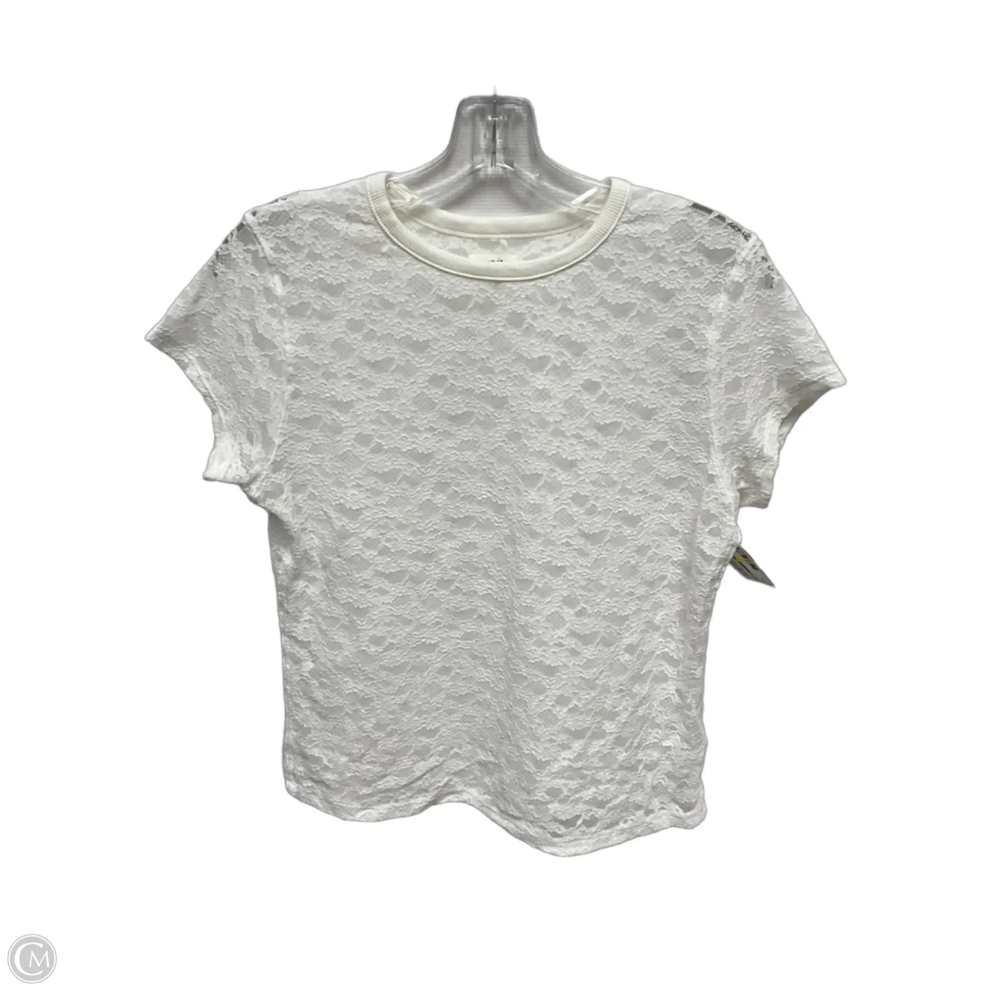 Top Short Sleeve By Aerie In White, Size: M