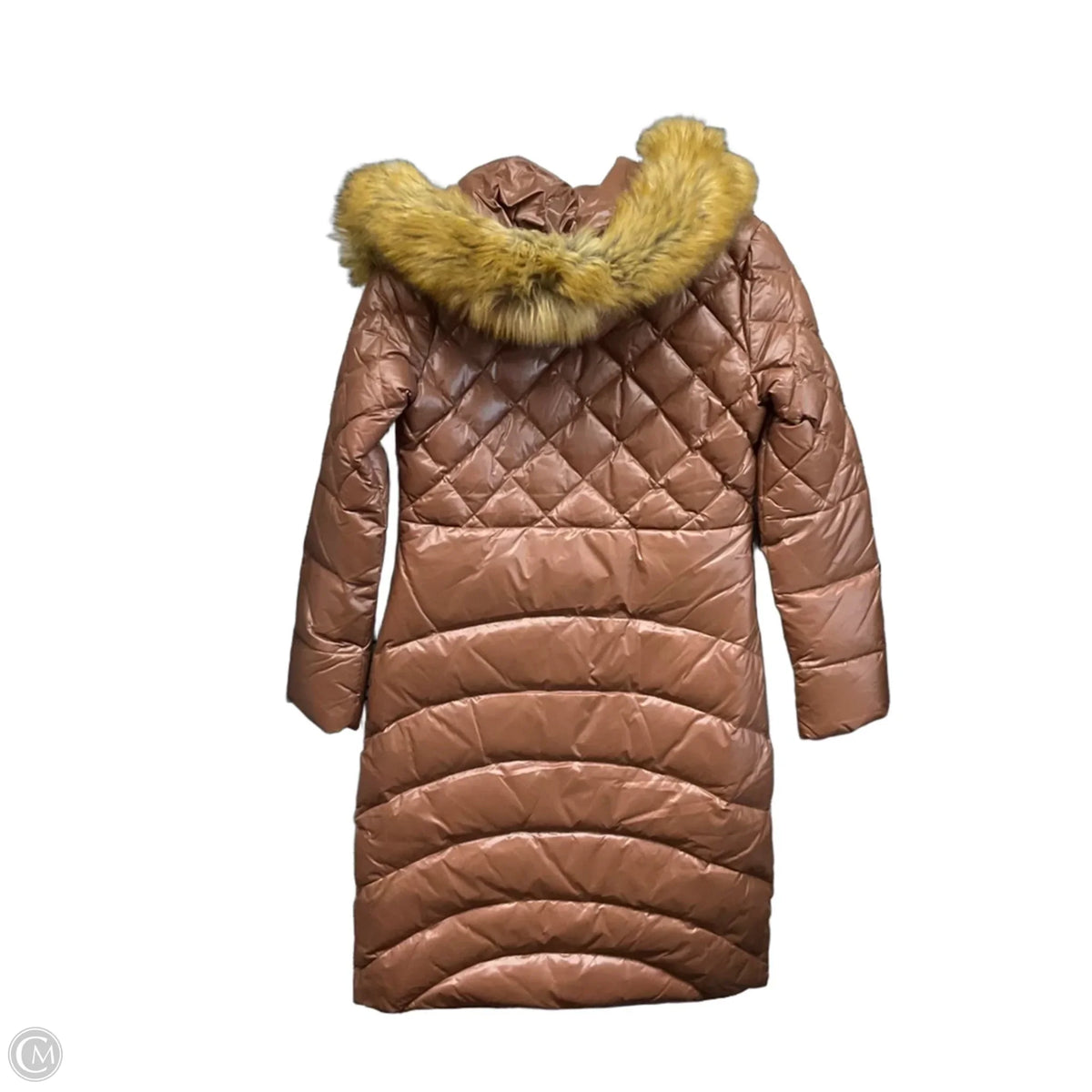 Jacket Puffer & Quilted By Clothes Mentor In Brown, Size: M