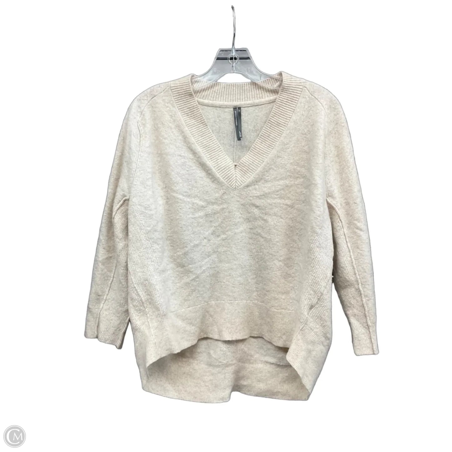 Sweater By Anthropologie In Cream, Size: S