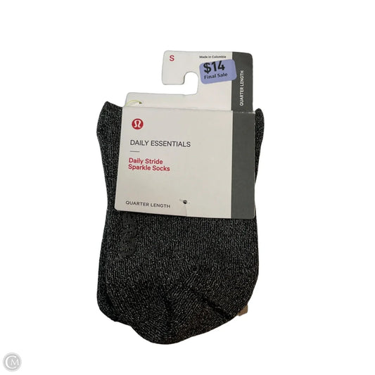 Socks By Lululemon In Black & Silver, Size: S