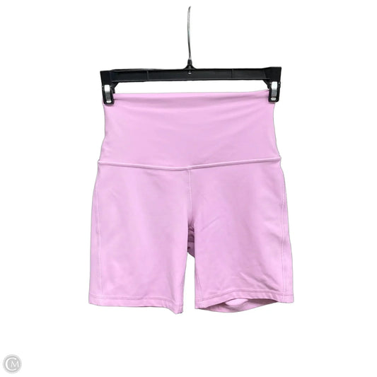 Athletic Shorts By Lululemon In Pink, Size: 4