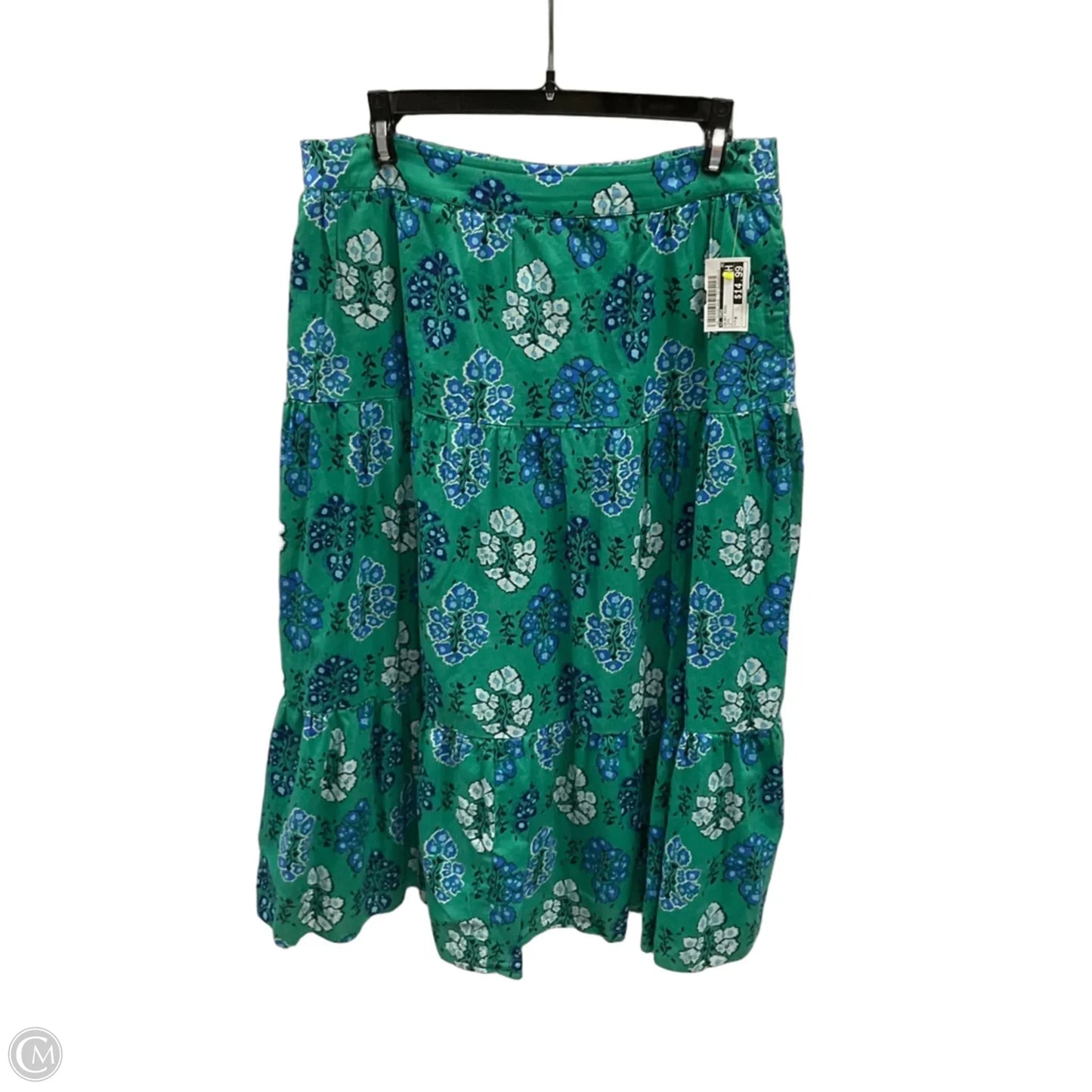 Skirt Midi By J. Crew In Teal, Size: M