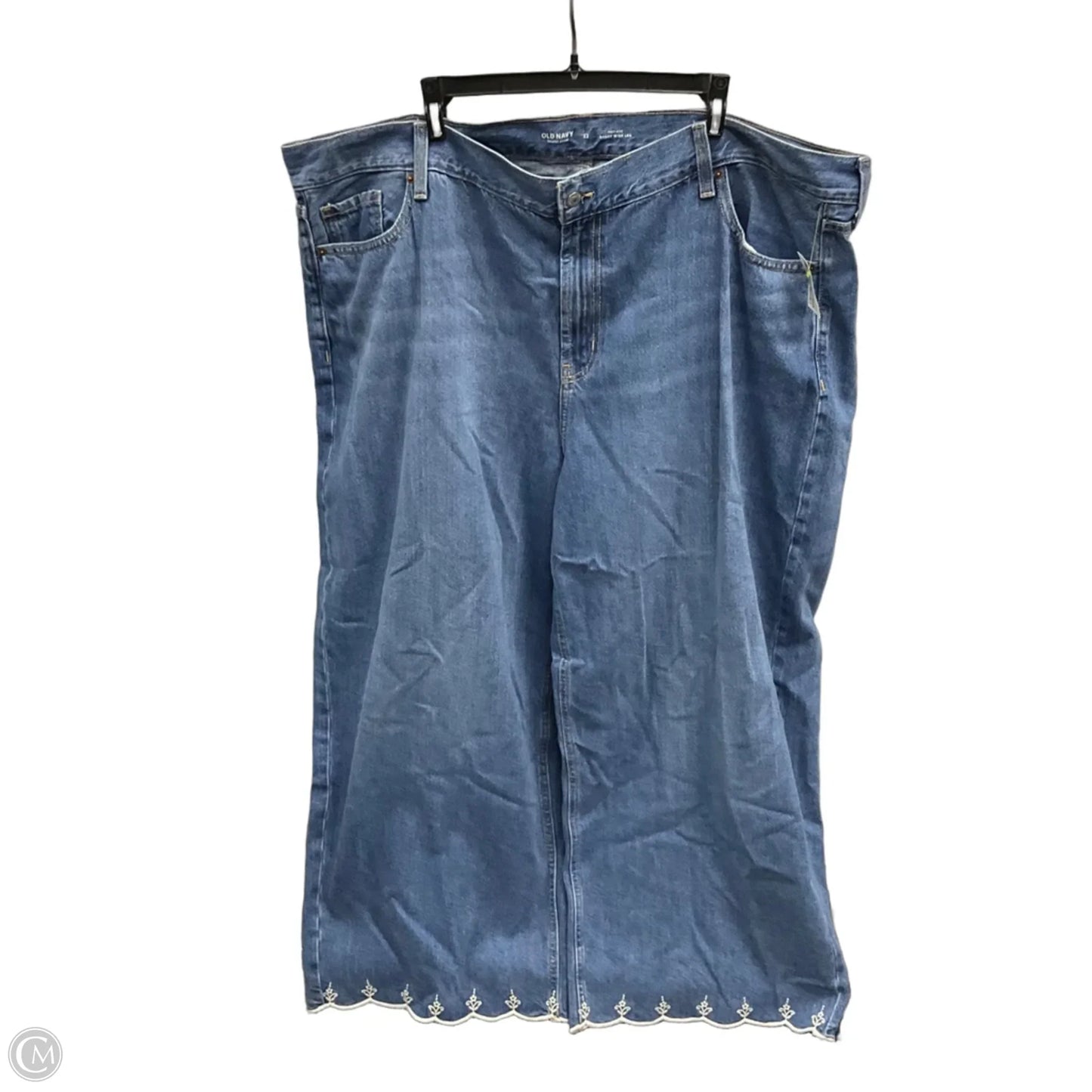 Jeans Wide Leg By Old Navy In Blue Denim, Size: 22