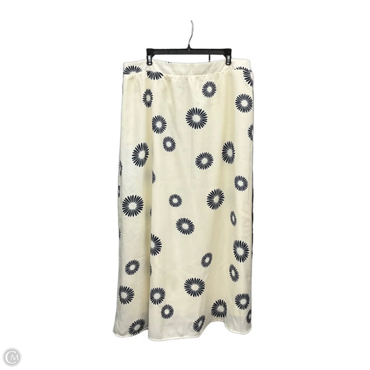 Skirt Maxi By Bobeau In Cream, Size: Xl