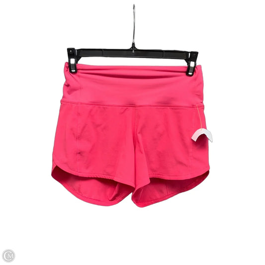 Athletic Shorts By Lululemon In Pink, Size: 0