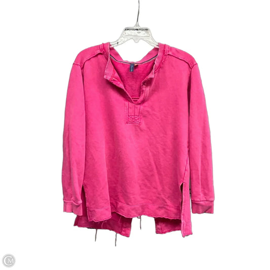 Sweatshirt Crewneck By Pilcro In Pink, Size: Xs