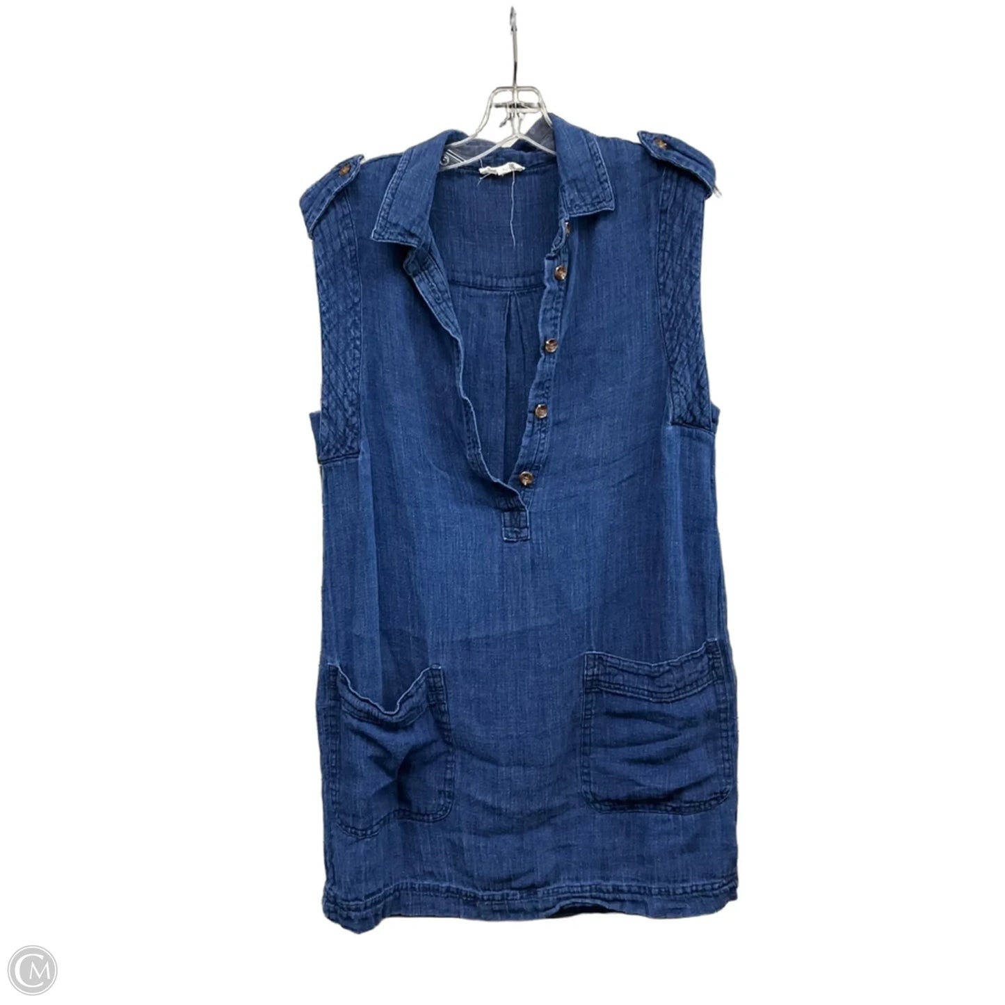 Dress Casual Short By A Loves A In Blue Denim, Size: S