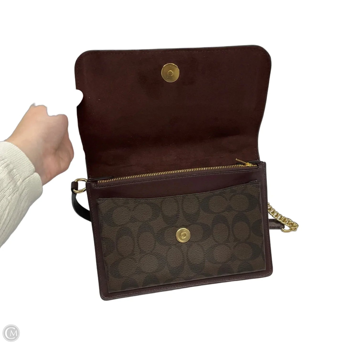 Crossbody Designer By Coach, Size: Medium
