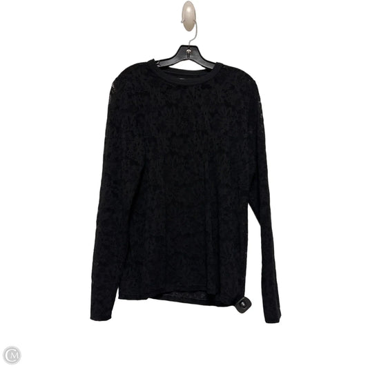 Top Long Sleeve By Aerie In Black, Size: Xl