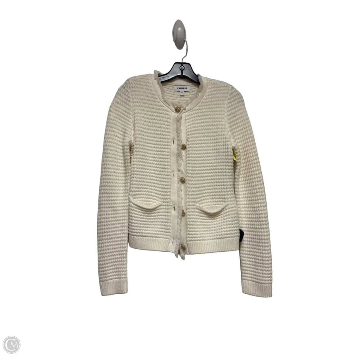 Jacket Other By Express In Cream, Size: Xs