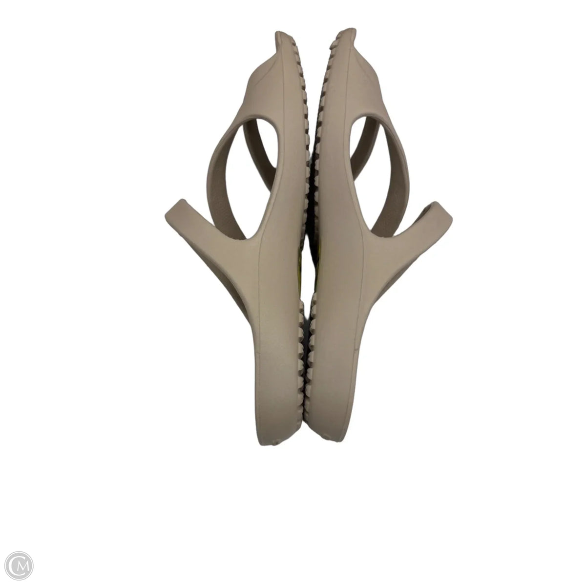 Sandals Flats By Crocs In Tan, Size: 9