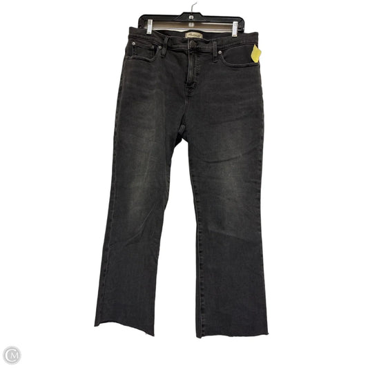 Jeans Cropped By Madewell In Black Denim, Size: 10