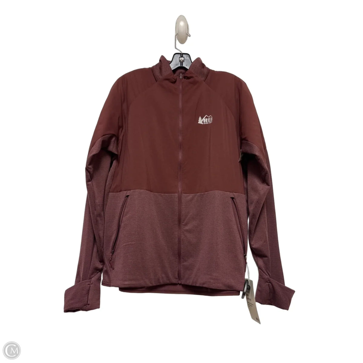 Athletic Jacket By Rei In Maroon, Size: Xl