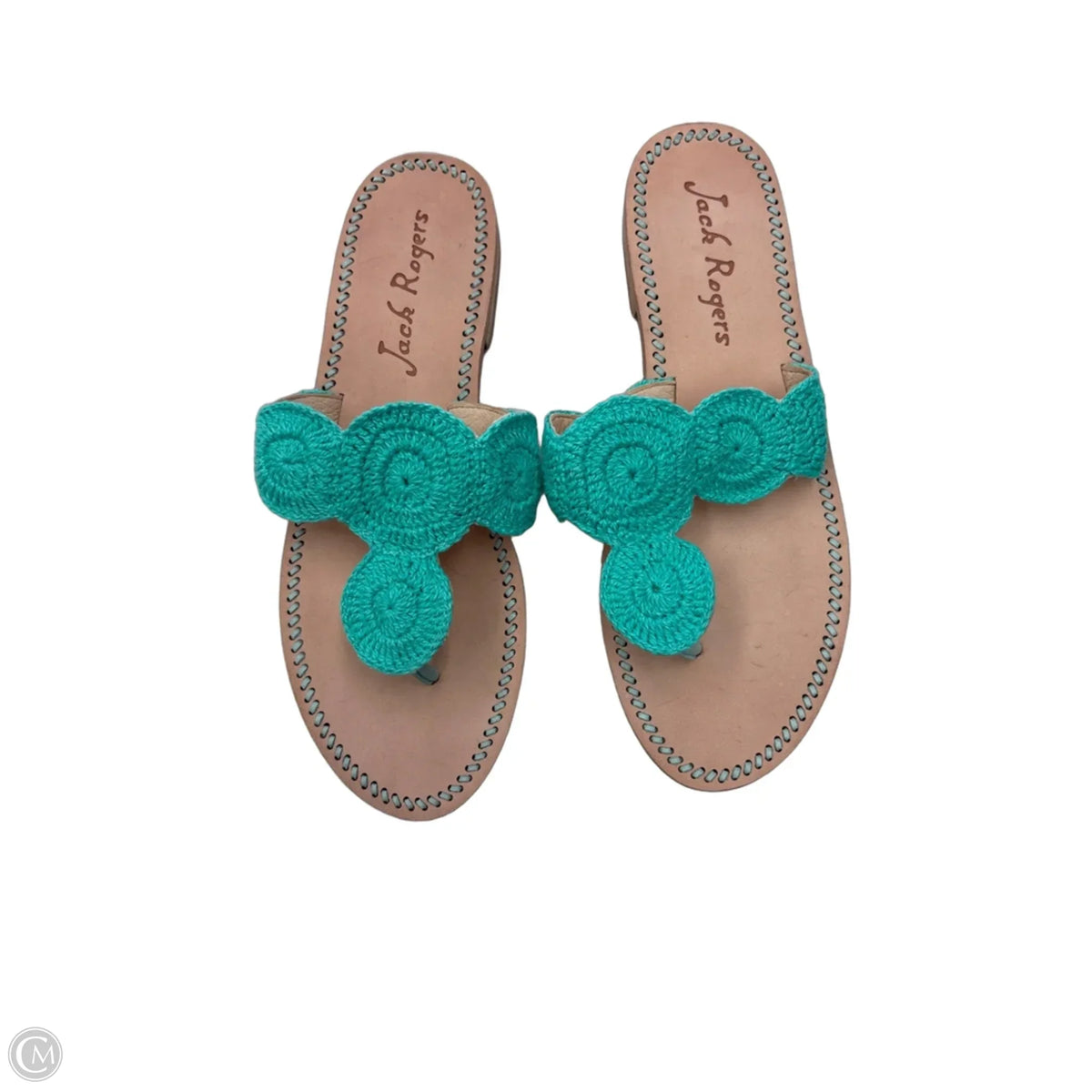 Sandals Flats By Jack Rogers In Teal, Size: 9.5