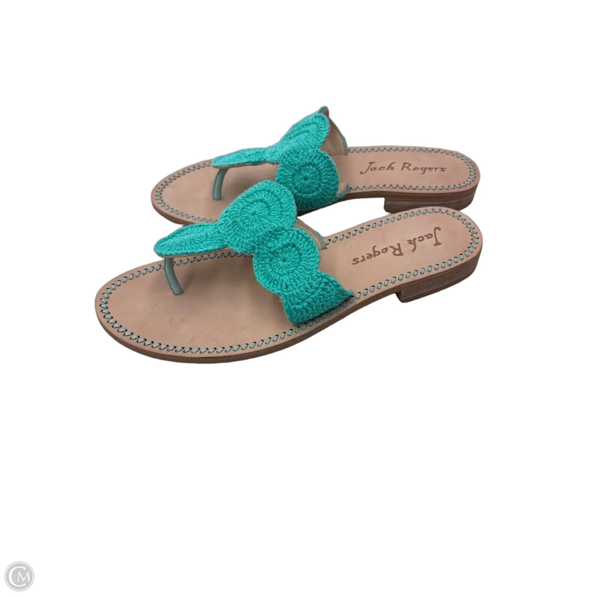 Sandals Flats By Jack Rogers In Teal, Size: 9.5
