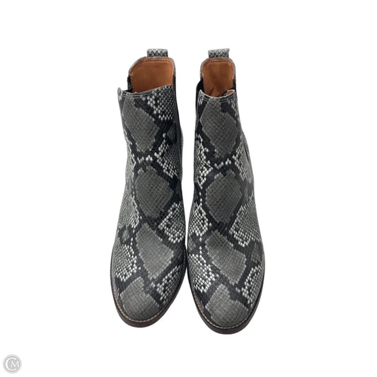 Boots Ankle Heels By J. Crew In Animal Print, Size: 8