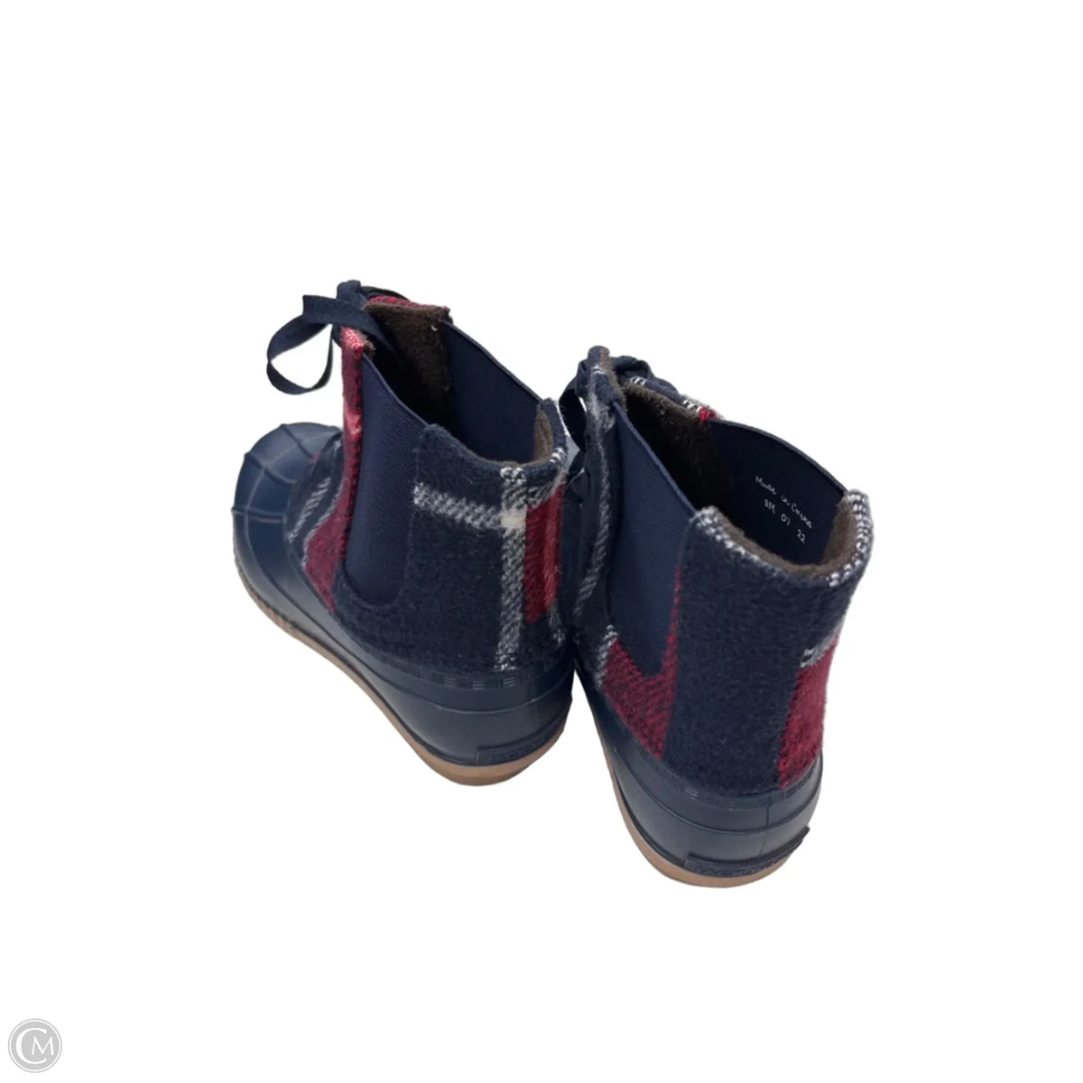 Boots Ankle Flats By Jack Rogers In Plaid Pattern, Size: 7
