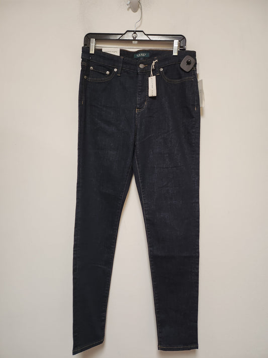 Jeans Straight By Lauren By Ralph Lauren In Blue Denim, Size: 10