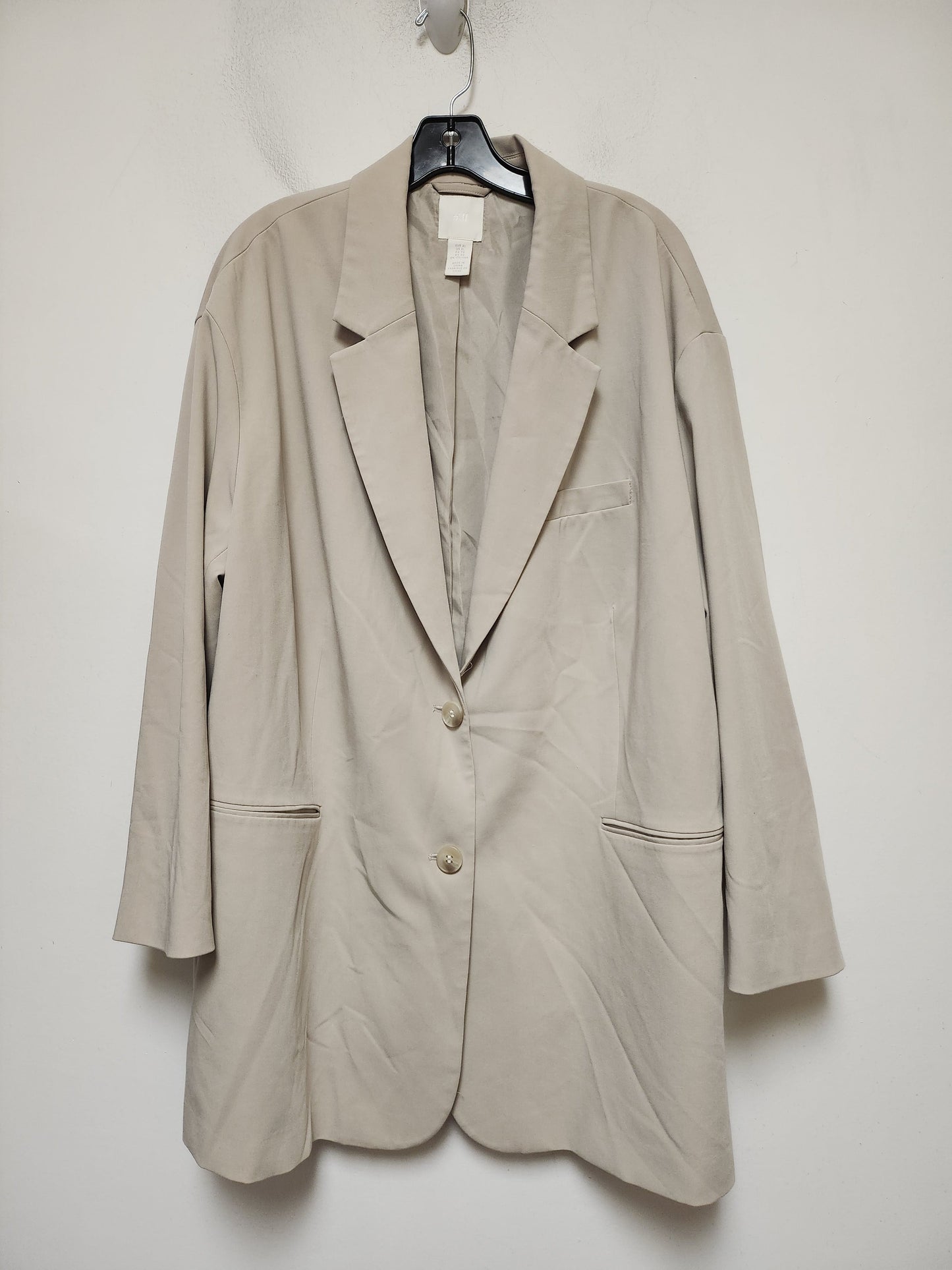 Blazer By H&m In Tan, Size: Xl