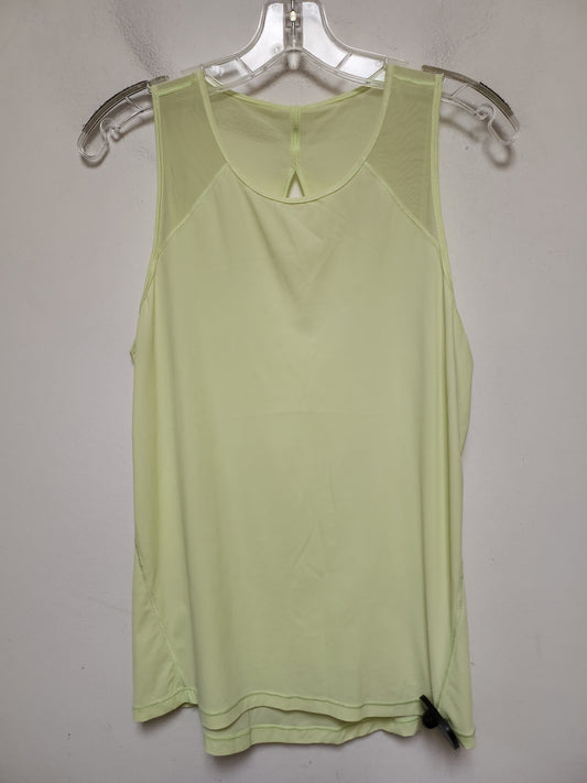 Athletic Tank Top By Lululemon In Chartreuse, Size: S