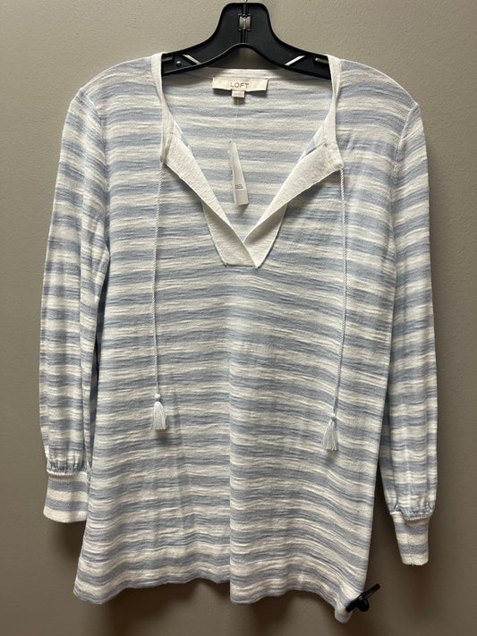 Top Long Sleeve By Loft In Striped Pattern, Size: Xs