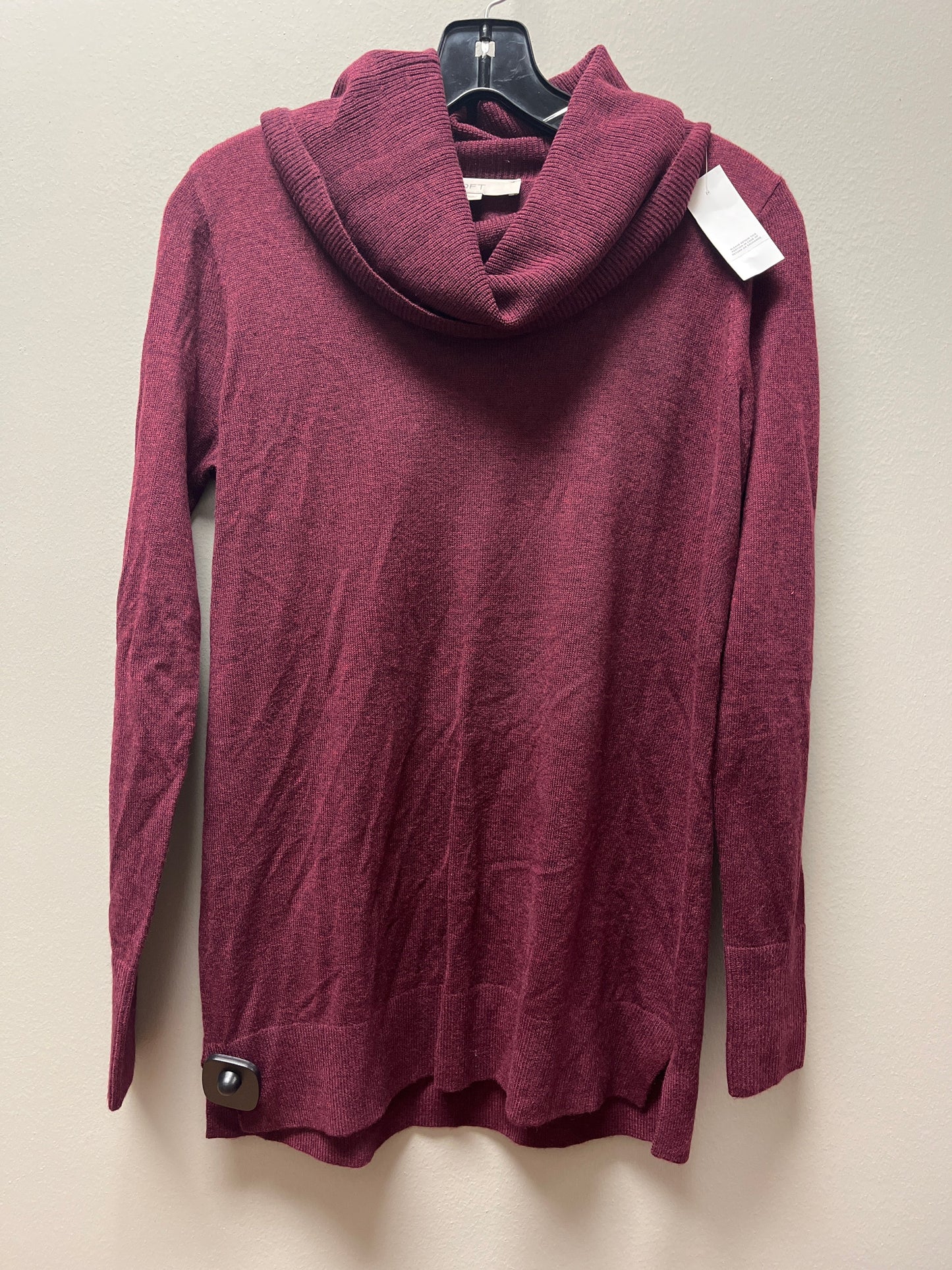 Sweater By Loft In Maroon, Size: Xs