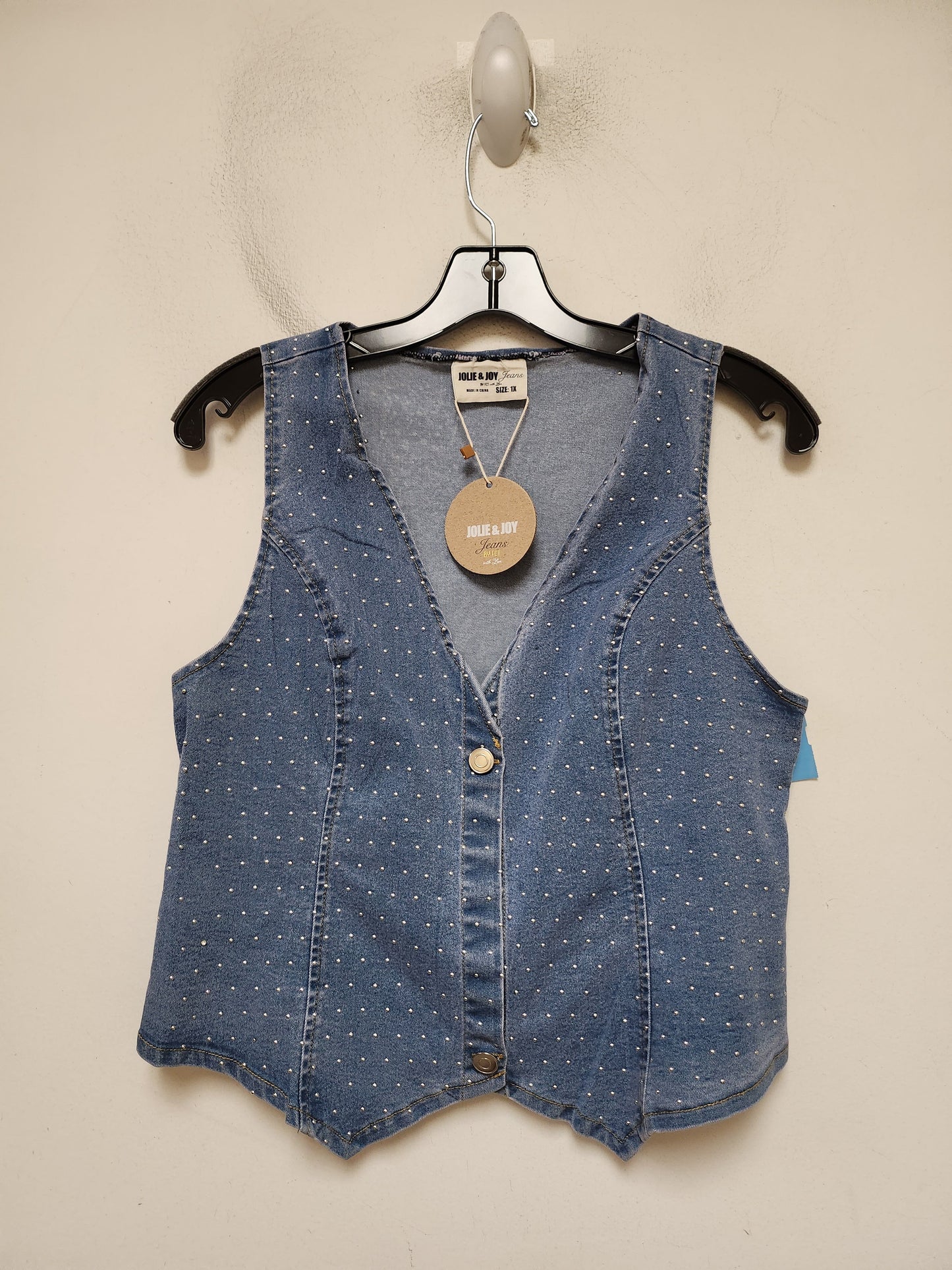 Top Sleeveless By Clothes Mentor In Blue Denim, Size: Xl