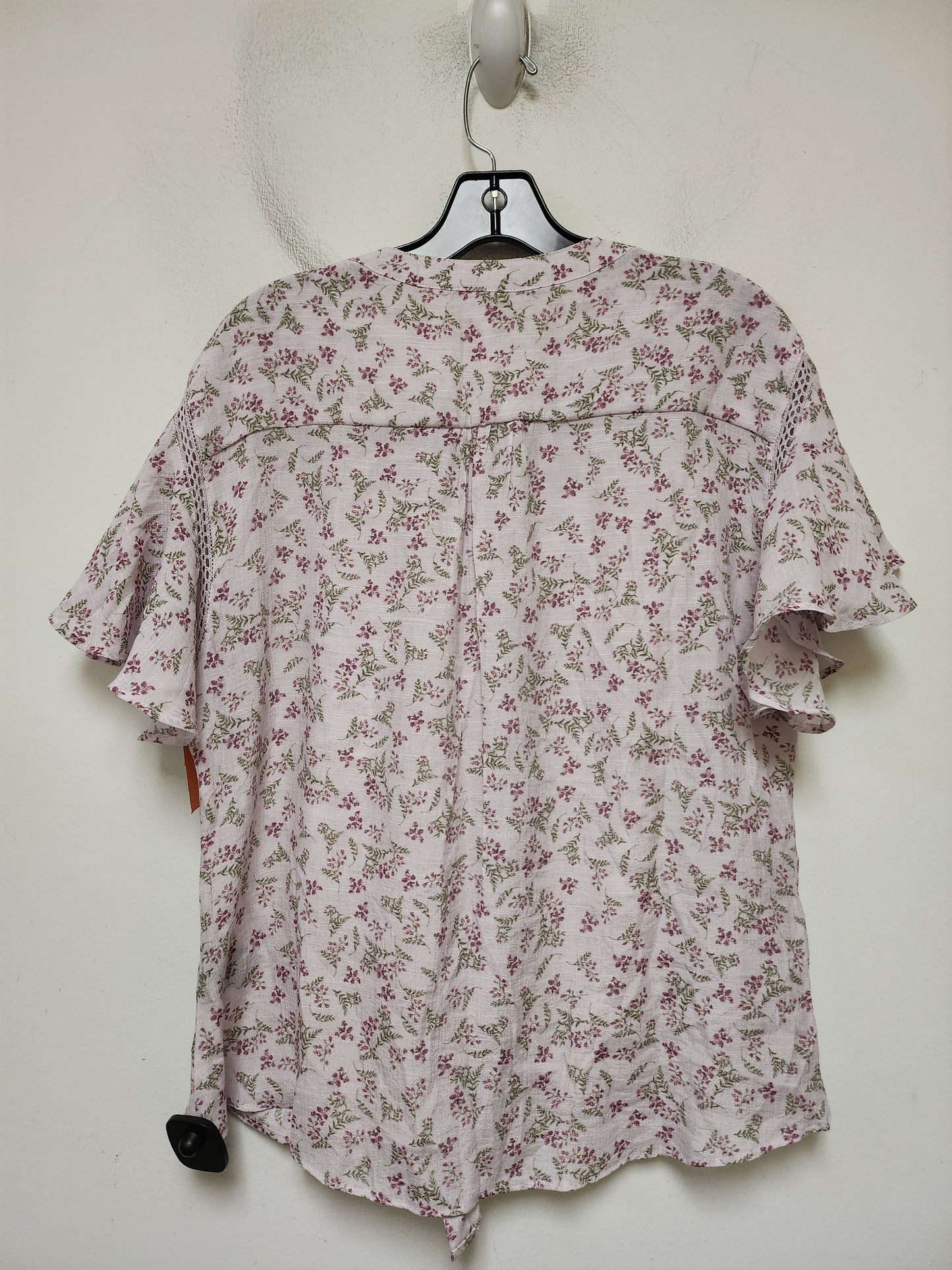 Top Short Sleeve By Zac And Rachel In Mauve, Size: L