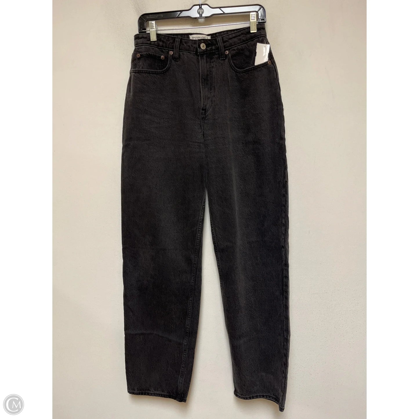 Jeans Straight By Abercrombie And Fitch In Black, Size: 6