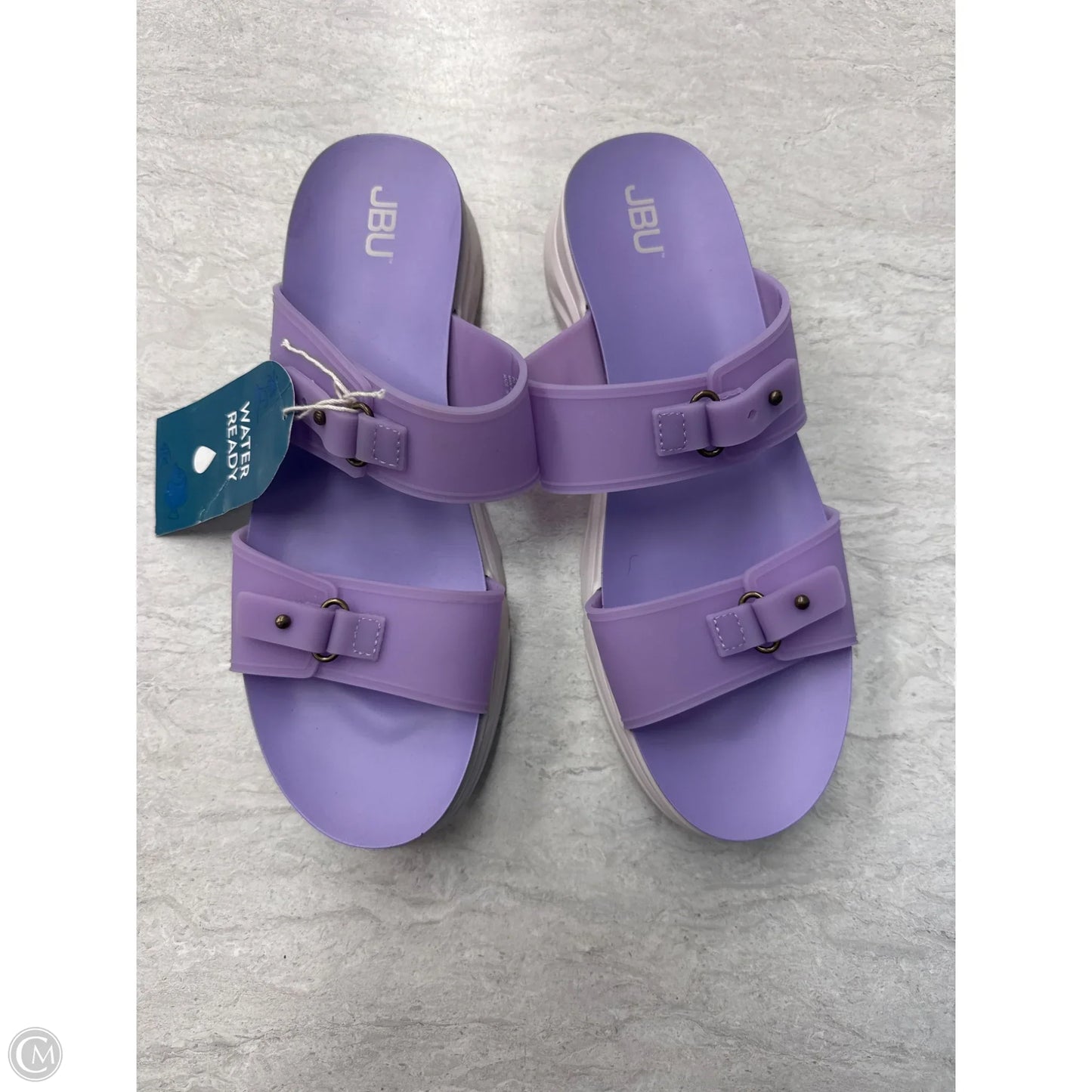 Sandals Flats By Jbu By Jambu In Purple, Size: 10