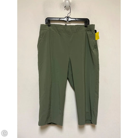 Athletic Capris By Columbia In Green, Size: L