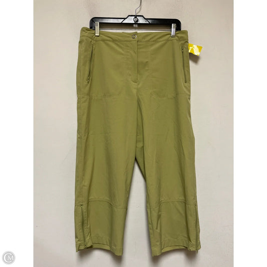 Athletic Capris By Zenergy By Chicos In Green, Size: L
