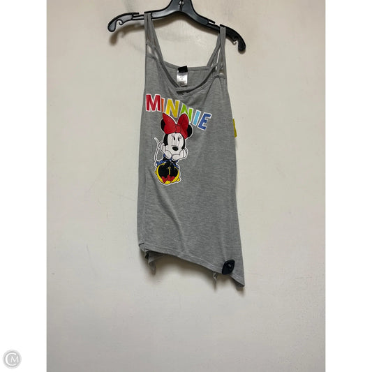 Top Sleeveless Basic By Disney In Grey, Size: 2x
