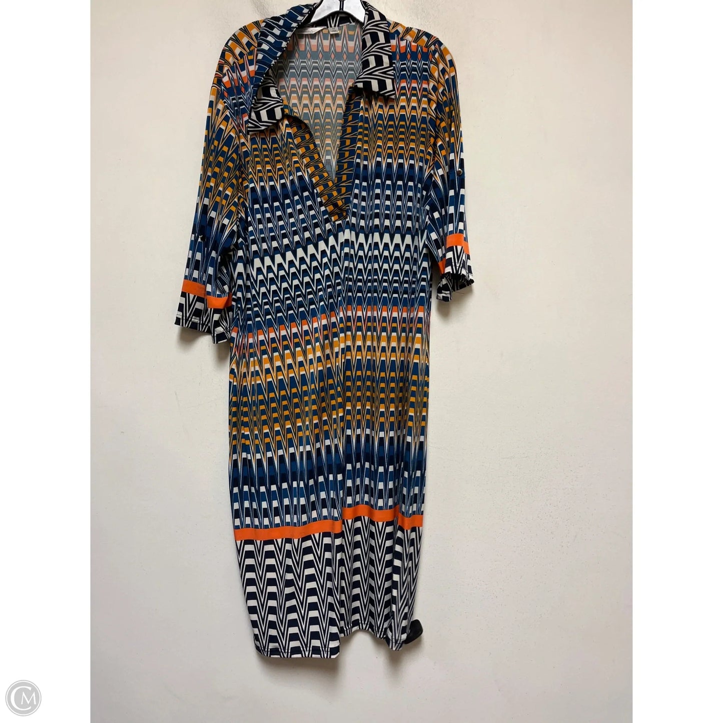 Dress Casual Maxi By Mlle Gabrielle In Multi-colored, Size: 3x