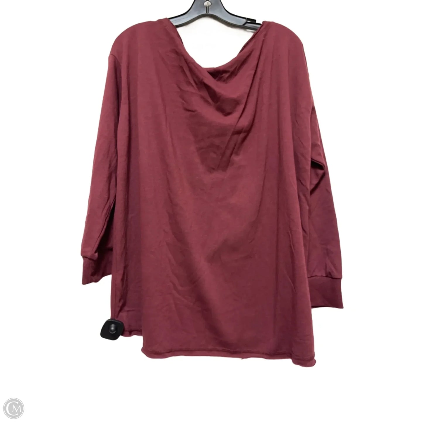 Top Long Sleeve By Clothes Mentor In Maroon, Size: Xl