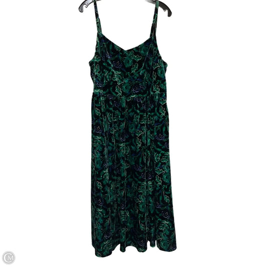 Dress Party Long By Torrid In Black & Green, Size: Xl