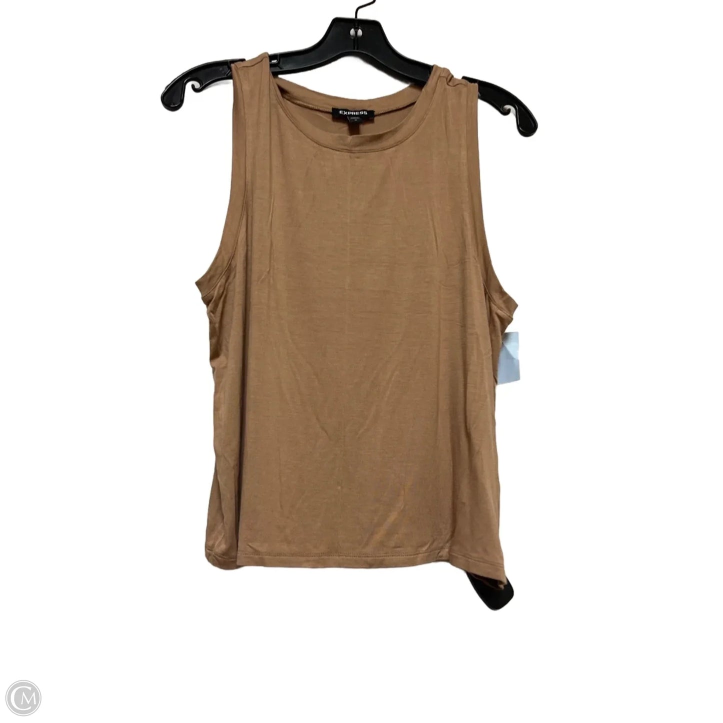 Top Sleeveless By Express In Brown, Size: M