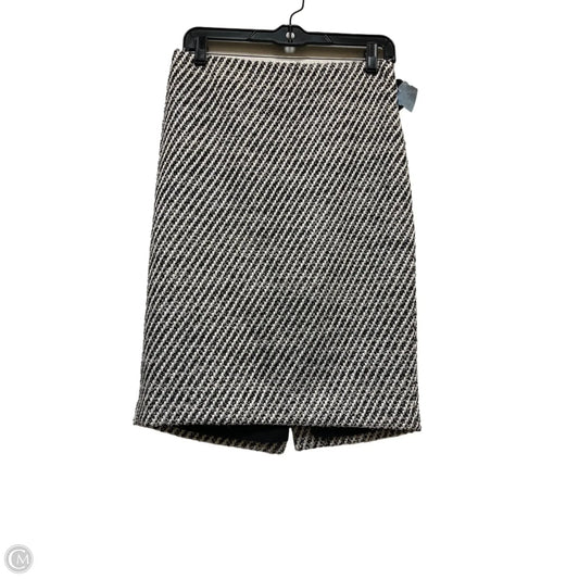 Skirt Midi By Ann Taylor In Black & White, Size: 2