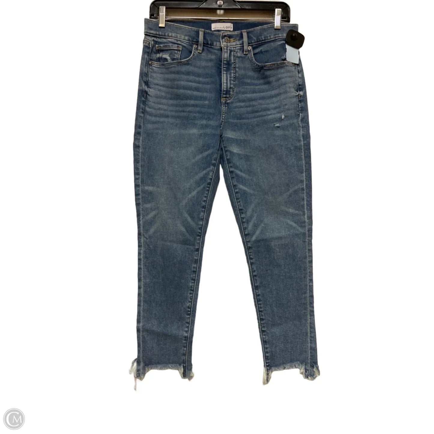 Jeans Straight By Loft In Blue Denim, Size: 8