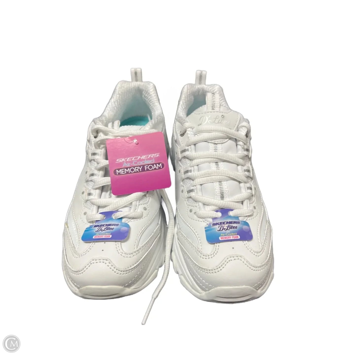 Shoes Athletic By Skechers In White, Size: 6.5