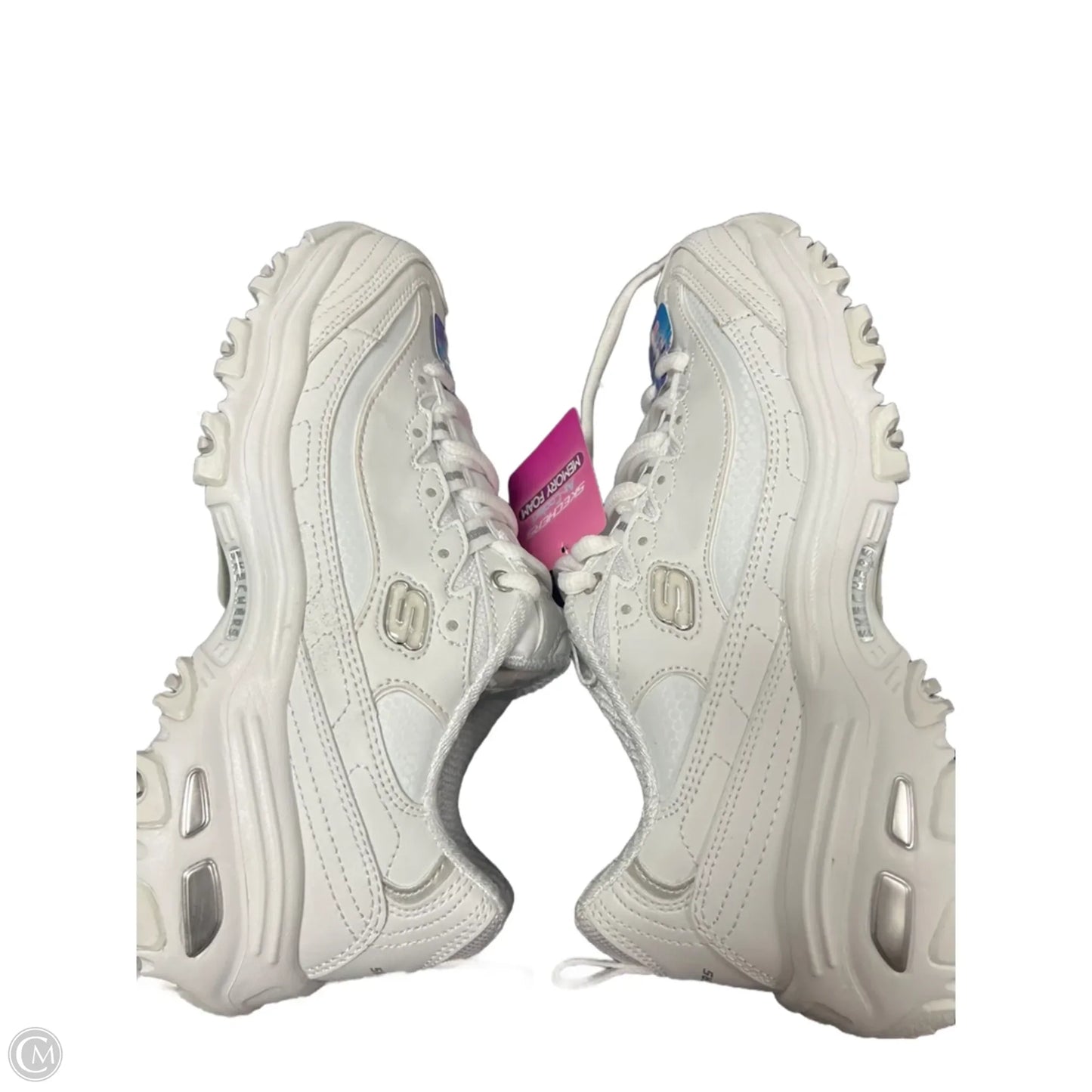 Shoes Athletic By Skechers In White, Size: 6.5