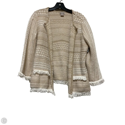 Blazer By Chicos In Cream & White, Size: M