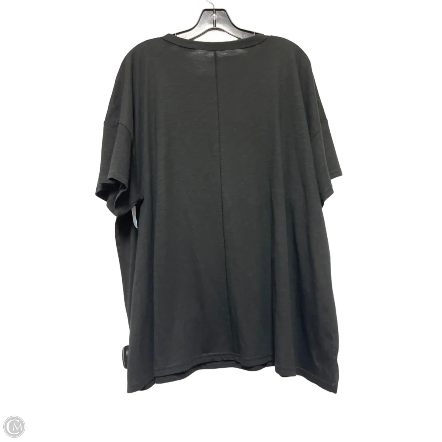 Top Short Sleeve By Maurices In Black, Size: 3x