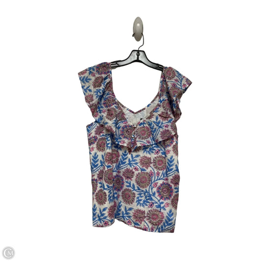 Top Sleeveless By J. Crew In Multi-colored, Size: L